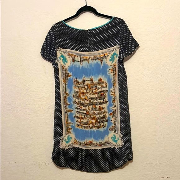 MAEVE for Anthropologie (S) All Around Town 100% Silk, Lined Mini Shift - Picture 4 of 5